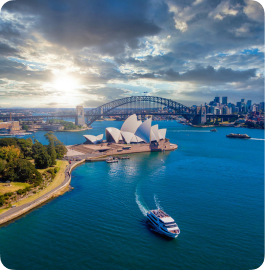 Business class travel to Sydney